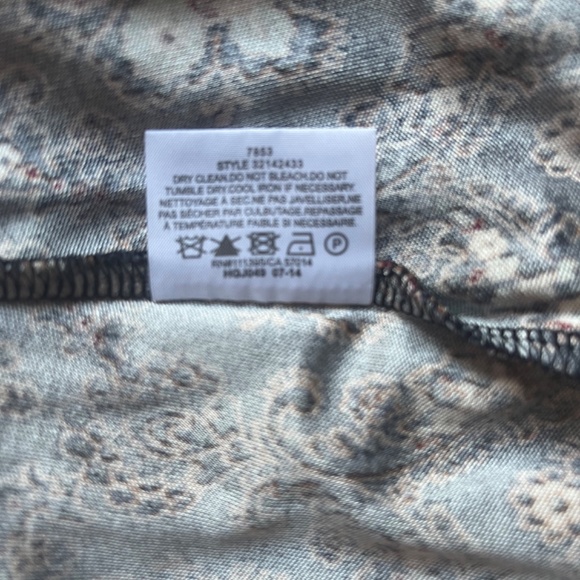 Tory Burch Tilda Silk Jersey Printed Belted Dress Damask Parsley 3/4 sleeves - Picture 12 of 12